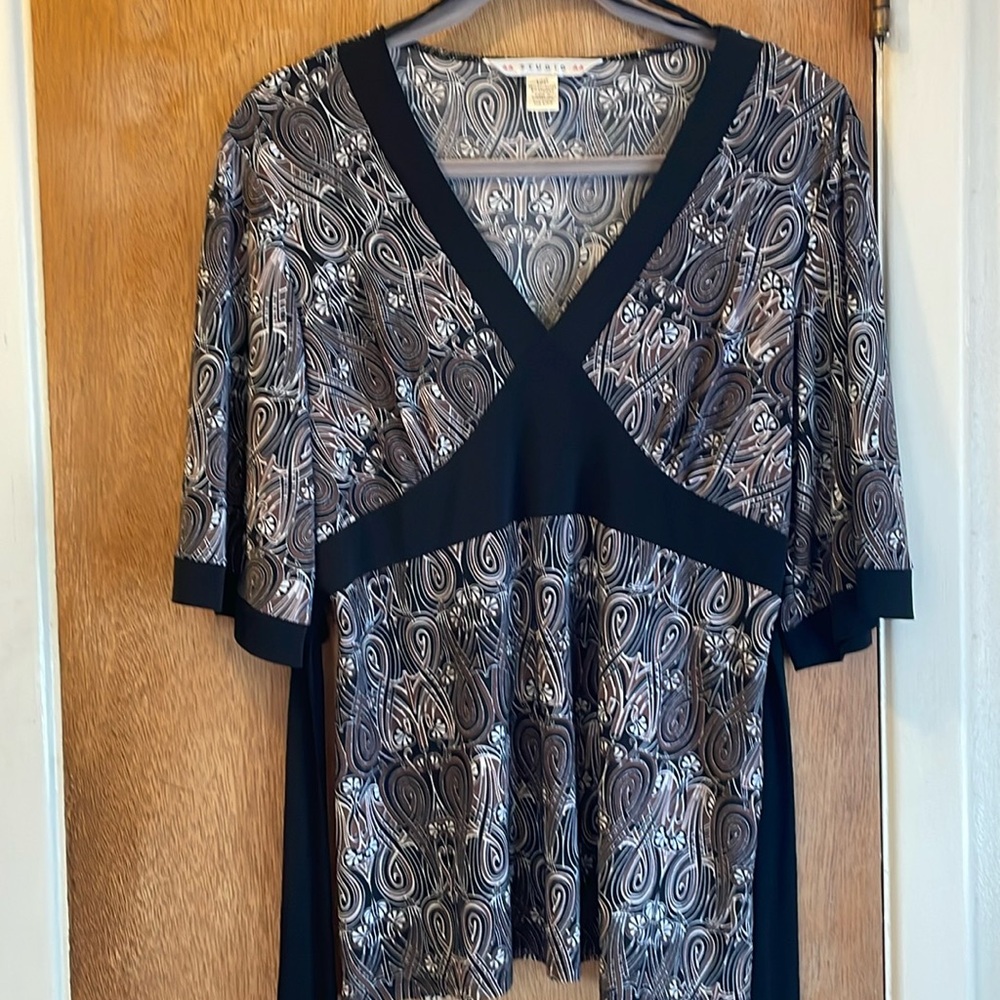AA Studio AA Top With Ties Sz 12P Made In Guatemala Y2K